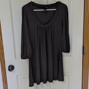 H&M top, brown, L, 3/4 sleeve